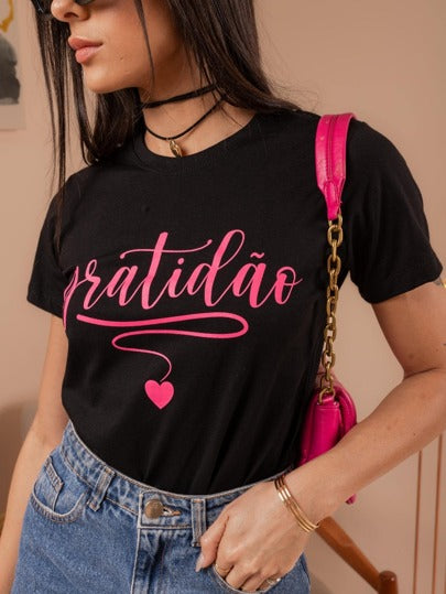 Blusa T-Shirt Estampada 100% Algodão Aguilera