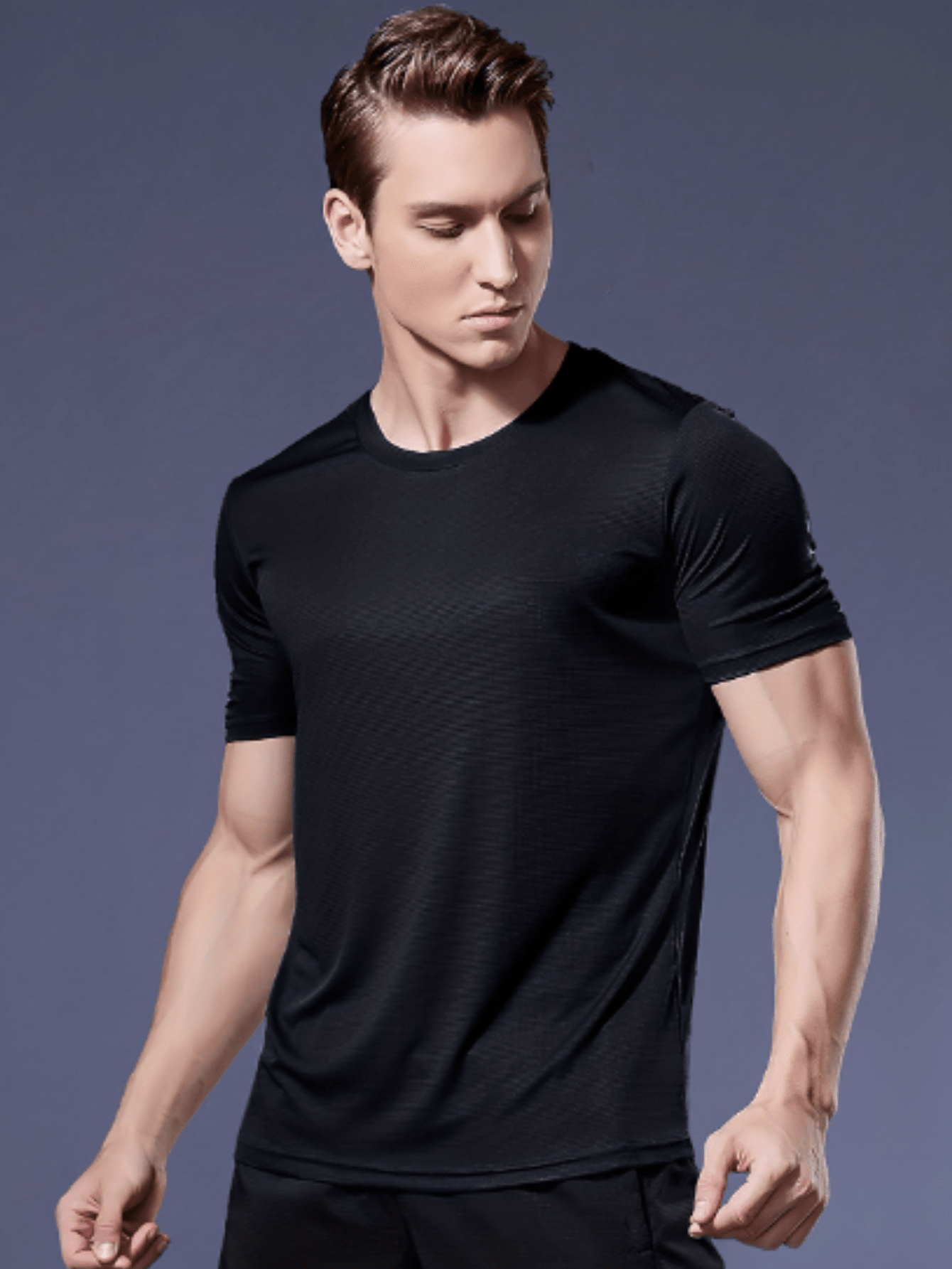 Camiseta Masculina Térmica Modelagem Premium Tecido DryFit Proteção Solar Uv 50+