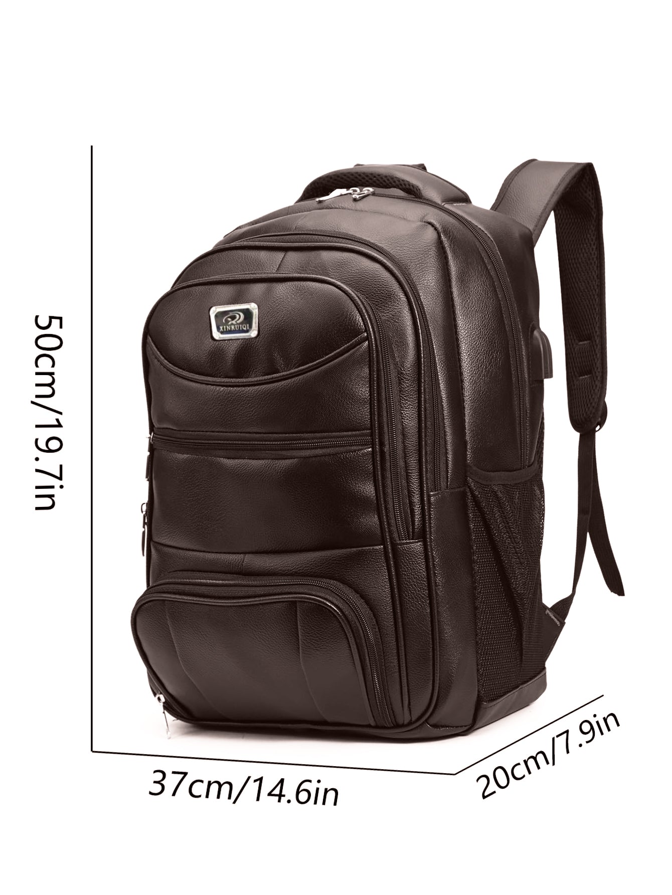 Aguilera waterproof synthetic leather backpack