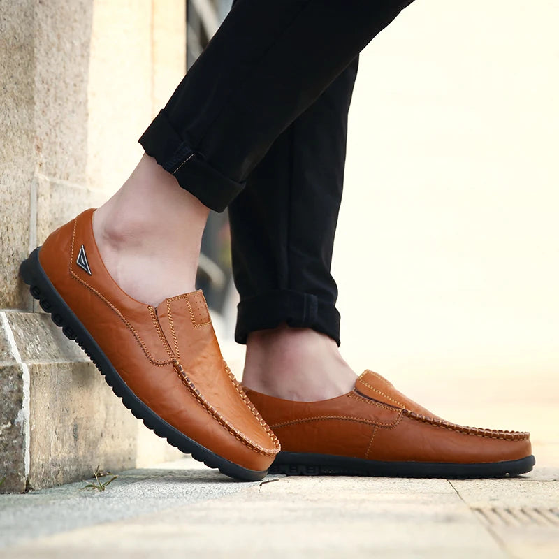 Moscow DZAG genuine leather moccasin shoe