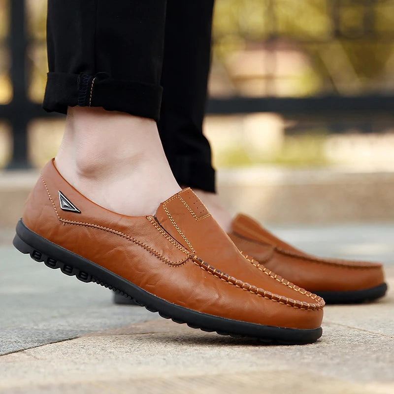 Moscow DZAG genuine leather moccasin shoe