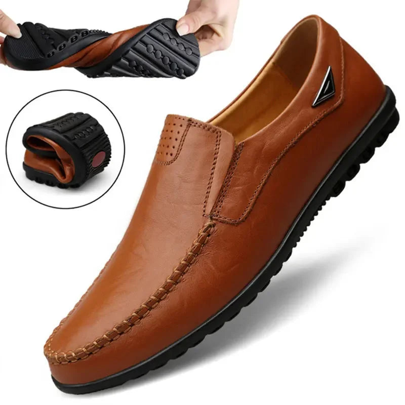 Moscow DZAG genuine leather moccasin shoe