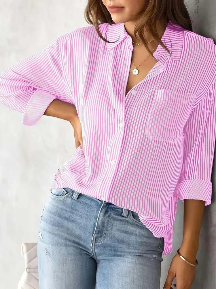 Camisa suiça feminina casual Zurique - AGUILERA FASHION