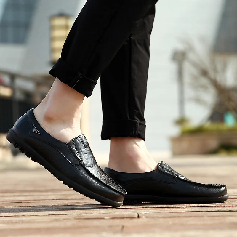 Moscow DZAG genuine leather moccasin shoe