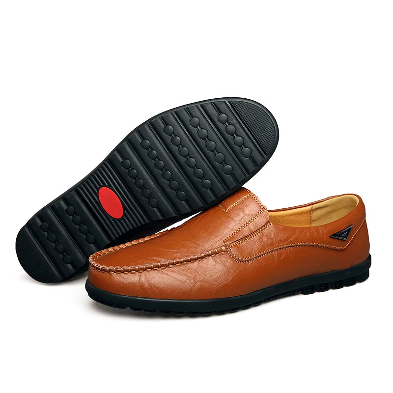 Moscow DZAG genuine leather moccasin shoe