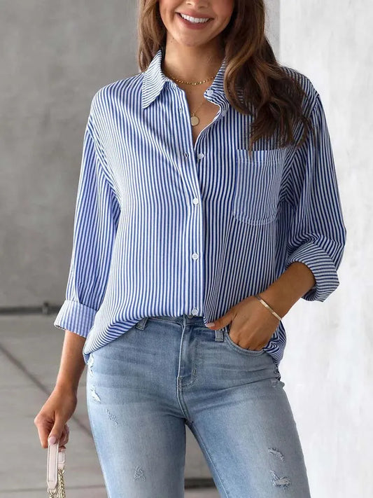 Camisa suiça feminina casual Zurique - AGUILERA FASHION