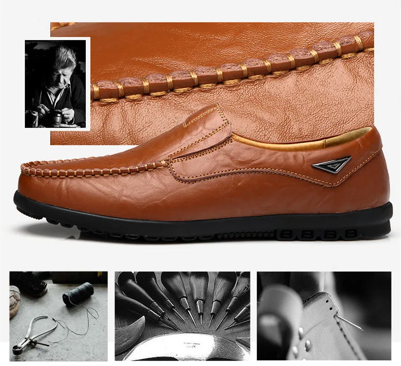 Moscow DZAG genuine leather moccasin shoe