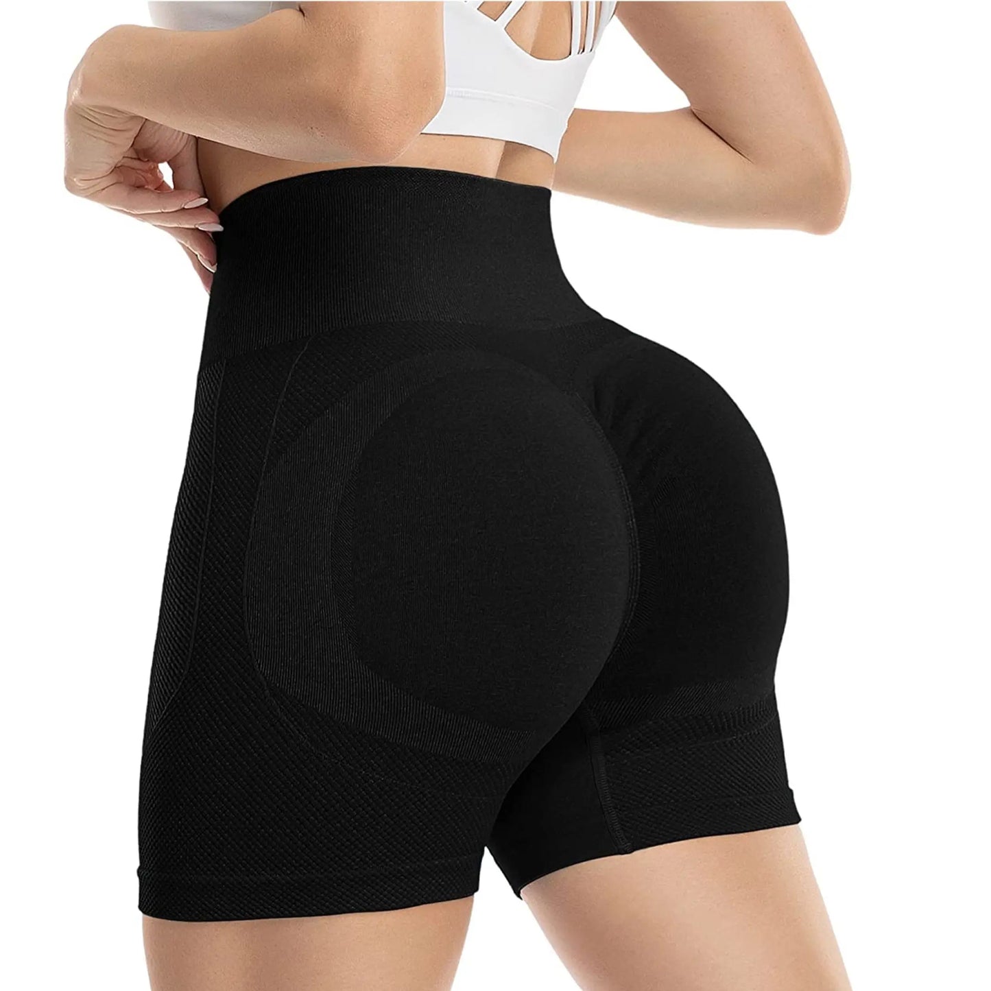 Shorts feminino esportivo cintura alta San Diego - AGUILERA FASHION