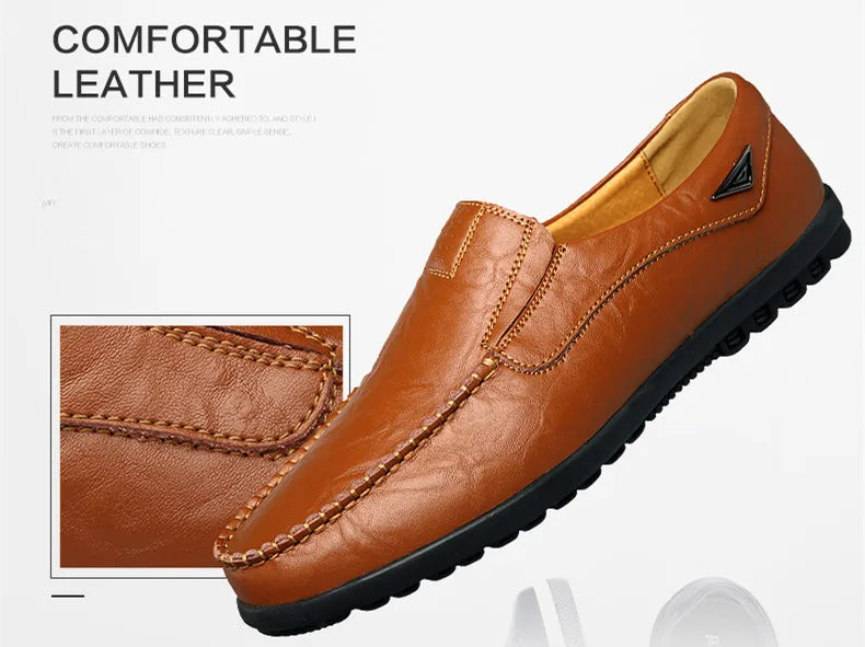 Moscow DZAG genuine leather moccasin shoe