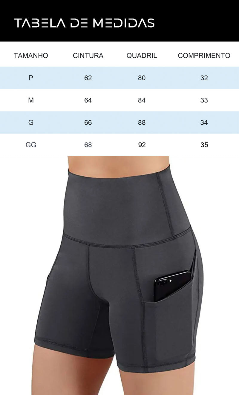 Shorts esportivo feminino ElevateFlex - AGUILERA FASHION