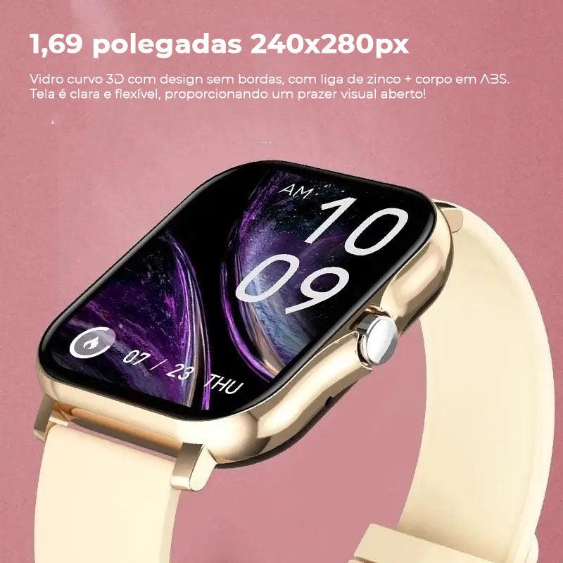 Smartwatch Relógio inteligente Feminino Android/IOS Lige - AGUILERA FASHION