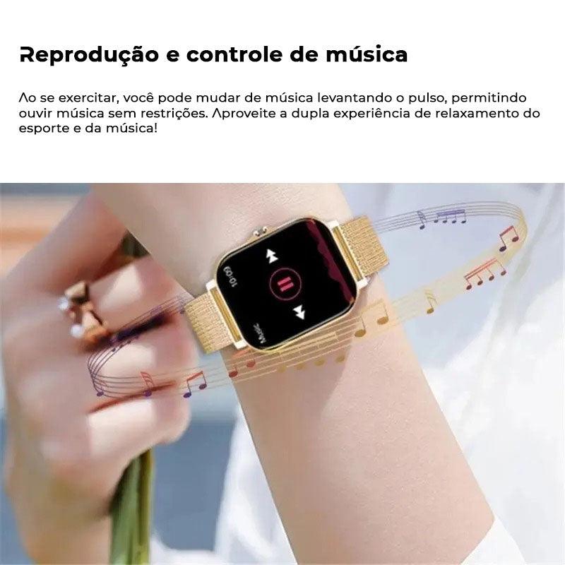 Smartwatch Relógio inteligente Feminino Android/IOS Lige - AGUILERA FASHION